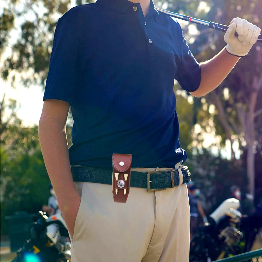 Leather Golf Caddie Tool Pouch