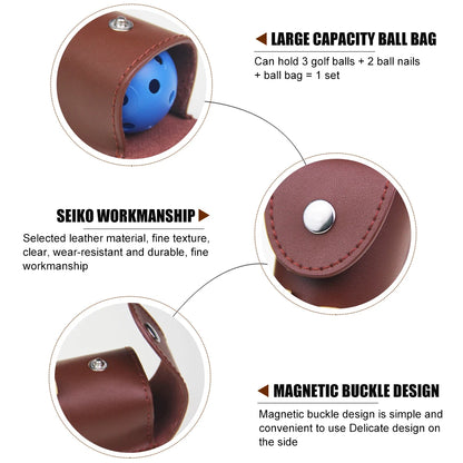 Leather Golf Caddie Tool Pouch